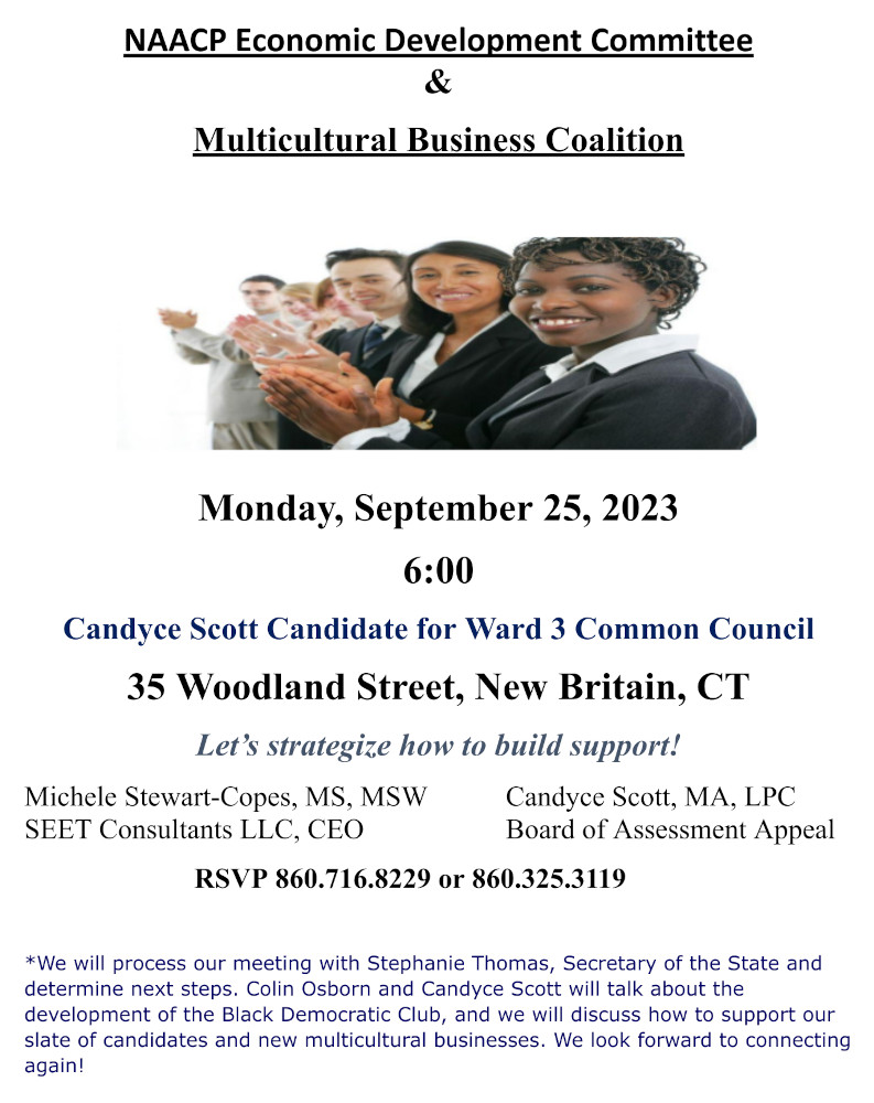 NAACP Economic Development Committee & Multicultural Business Coalition Meeting September 25th
