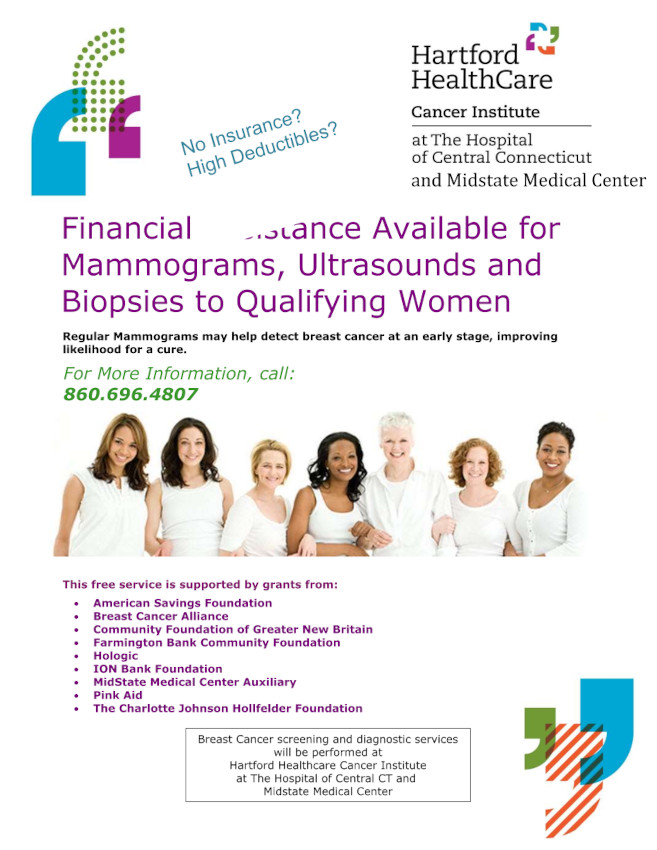 Hartford Healthcare Cancer Institute Provides Information on Free Women’s Breast Exams Services